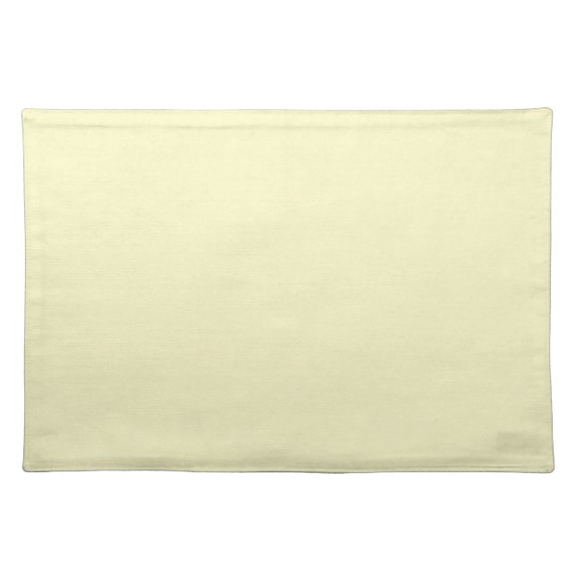 Vintage Pale Yellow Parchment Background Template Cloth Placemat (Front)