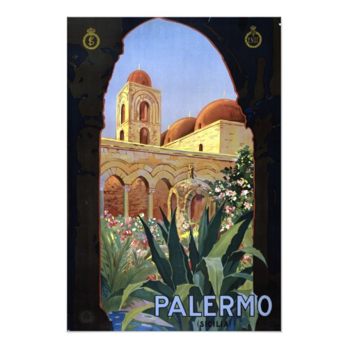 Vintage Palermo Sicily Italy Travel Photo Print