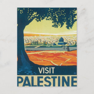 Vintage Palestine Middle East Postcard