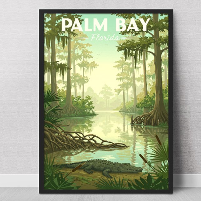 Vintage Palm Bay Florida Poster (Creator Uploaded)