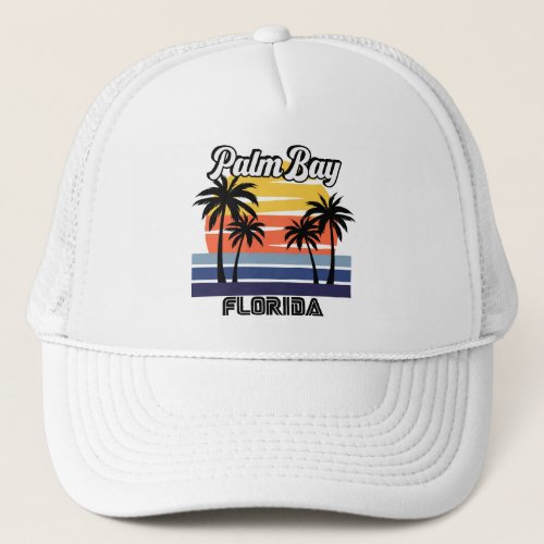 Vintage Palm Bay Florida Trucker Hat
