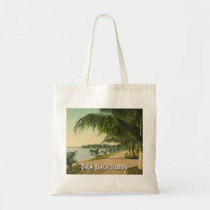 Vintage Palm Beach Florida Tote Bag
