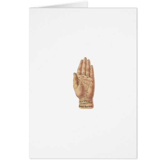Vintage Palm Reading Diagram Cards (Front)