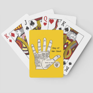 Vintage palm reading palmistry fortune poker cards