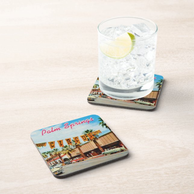 Vintage Palm Springs, California Beverage Coaster (Right Side)
