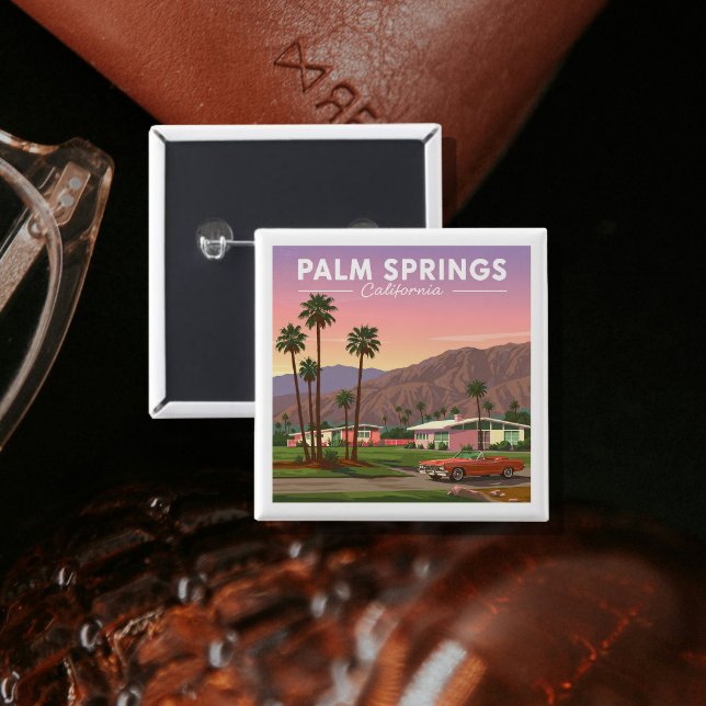 Vintage Palm Springs California Button (Creator Uploaded)