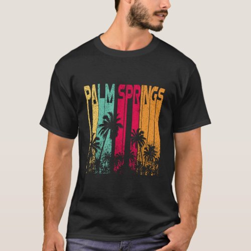 Vintage Palm Springs California Vacation Souvenir T_Shirt