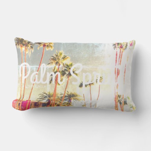 Vintage Palm Springs Lumbar Pillow