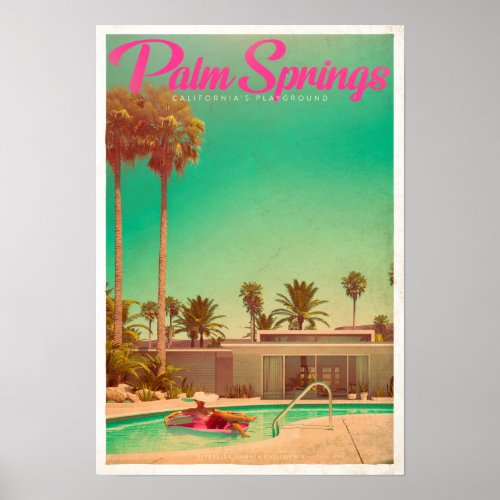 Vintage Palm Springs Travel Poster