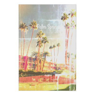 Vintage Palm Springs Wrapped Canvas