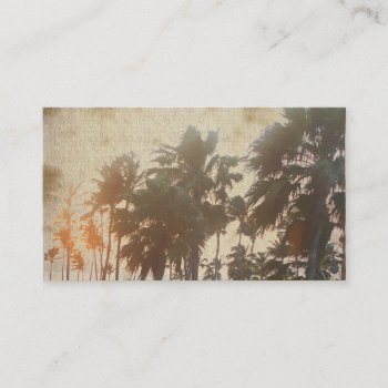 Vintage Palm Tree Business Cards by valeriegayle at Zazzle