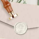 Vintage Palm Tree Couples Wedding Monogram Wax Seal Stamp<br><div class="desc">Add a special finishing touch to your wedding invitations,  favors,  or tableware with this chic wax seal kit featuring a vintage style palm tree flanked by each of your initials. Designed to coordinate with our Havana Palm island vintage wedding invitation collection.</div>