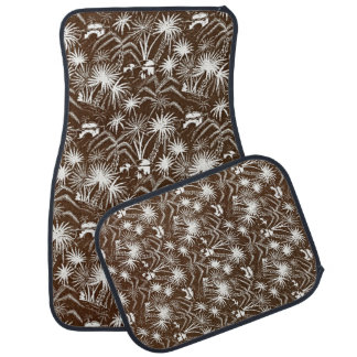Vintage Palm Tree Elegance Car Floor Mat