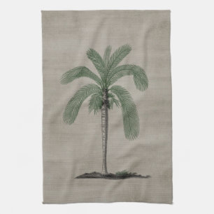 Vintage Palm Tree Kitchen Towel