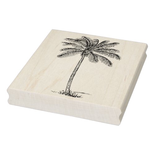 Vintage Palm Tree Rubber Art Stamp