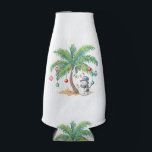 Vintage Palm Tree Snowman Tropical Christmas Deck  Bottle Cooler<br><div class="desc">Vintage Palm Tree Snowman Tropical Christmas Deck The Palms</div>