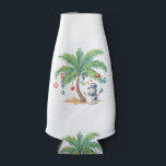 Vintage Palm Tree Snowman Tropical Christmas Deck  Bottle Cooler<br><div class="desc">Vintage Palm Tree Snowman Tropical Christmas Deck The Palms</div>