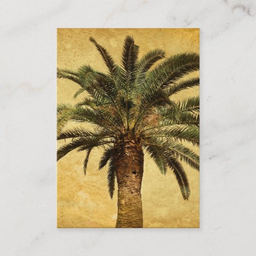 Vintage Palm Tree _ Tropical Customized Template Business Card