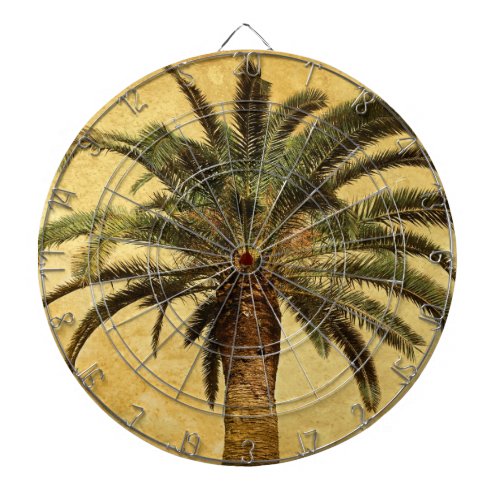 Vintage Palm Tree _ Tropical Customized Template Dartboard