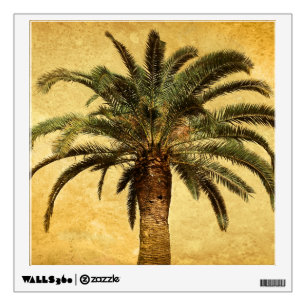 Vintage Palm Tree - Tropical Customized Template Wall Decal