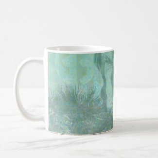 Vintage Palm Tree Water Reflection Coffee Mug