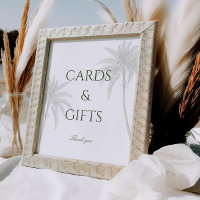 Vintage Palm Tree Wedding Cards & Gifts