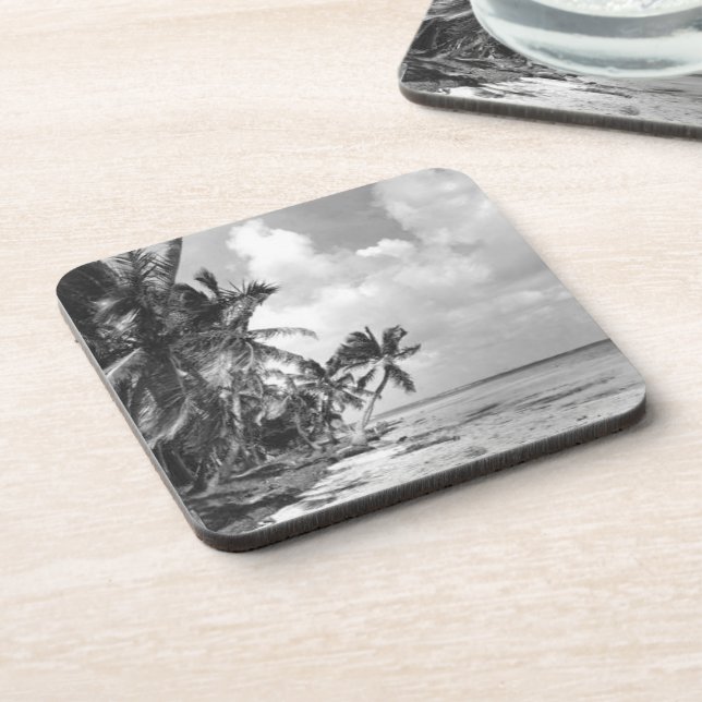 Vintage Palm Trees Beverage Coaster (Left Side)