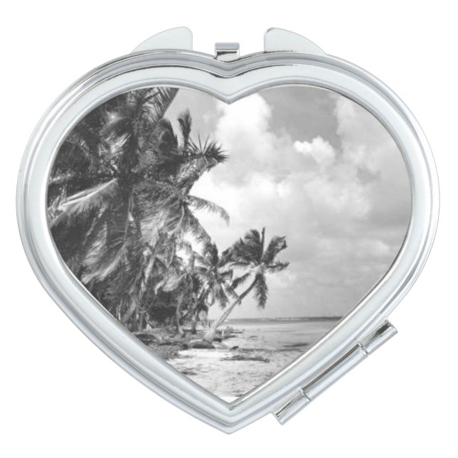 Vintage Palm Trees Compact Mirror (Front)
