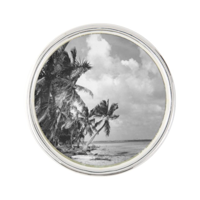 Vintage Palm Trees Cool Lapel Pin (Front)
