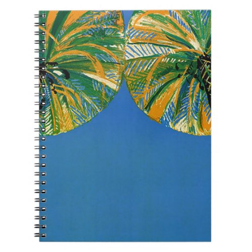 Vintage Palm Trees Cote DAzur Notebook