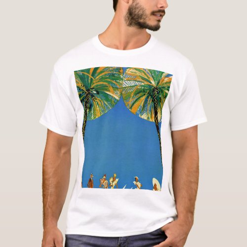 Vintage Palm Trees Cote DAzur T_Shirt