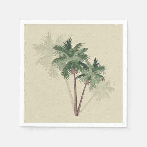 Vintage Palm Trees Napkins