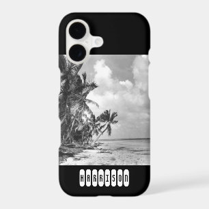 Vintage Palm Trees Personalised iPhone 17 Case