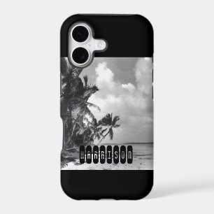 Vintage Palm Trees Personalised iPhone 17 Case