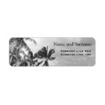 Vintage Palm Trees Personalised Label at Zazzle
