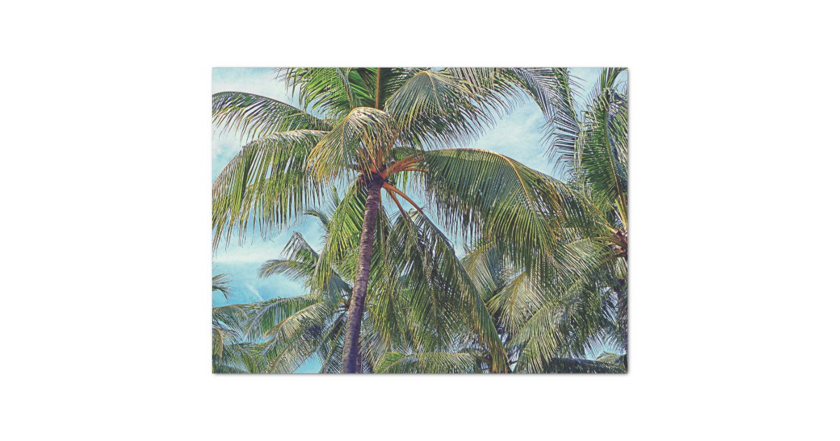 Vintage Palm Trees Tissue Paper