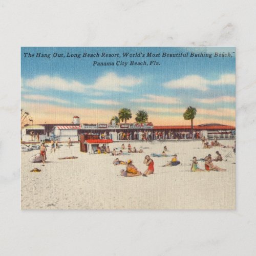 Vintage Panama City Beach Florida Postcard