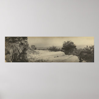 Vintage Panoramic Glacial Grooves Kelleys Island O Poster