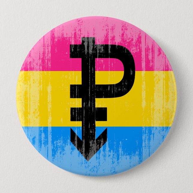 Vintage Pansexual Flag Button (Front)
