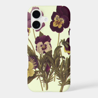 Vintage Pansies in Bloom, Floral Garden Flowers iPhone 17 Case