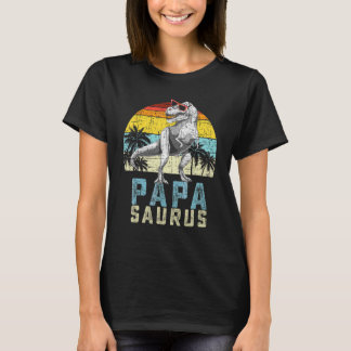 Vintage Papa Saurus Rex Dinosaur Family Matching T-Shirt