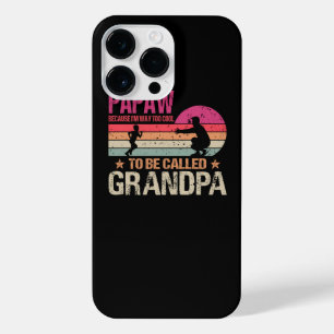 Vintage Papaw Because I'm Way Too Cool To Be Calle iPhone 14 Pro Max Case