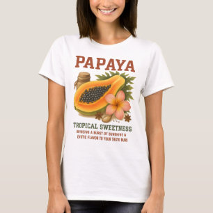 Vintage Papaya Fruit – Tropical Sweetness Retro T-Shirt