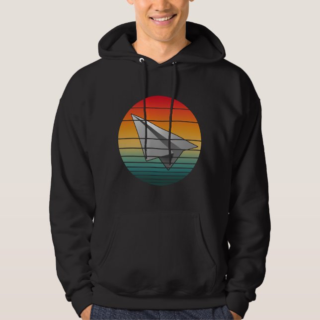 Vintage Paper Airplane Hoodie (Front)