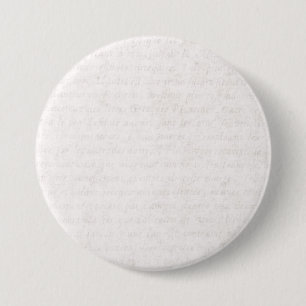 Vintage Paper Antique French Script Writing Blank Pinback Button