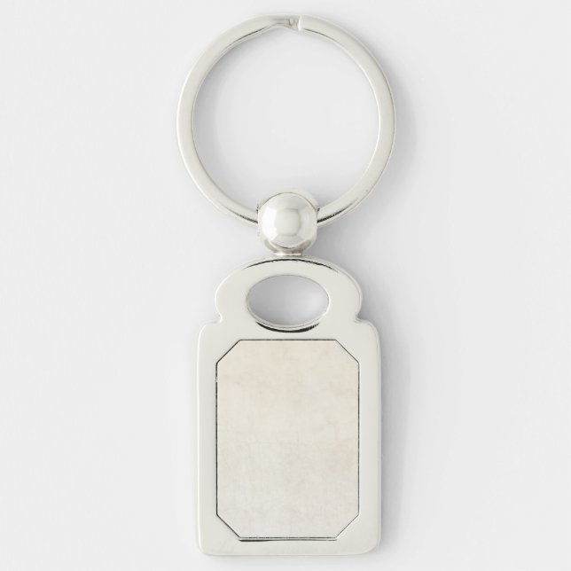 Vintage Paper Antique Ivory Parchment Background Keychain (Front)