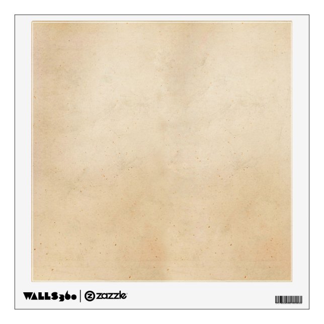 Vintage Paper Antique Parchment Template Blank Wall Sticker (Front)