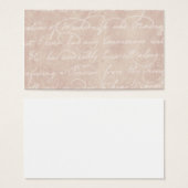 Vintage Paper Antique Script Writing Parchment (Front & Back)