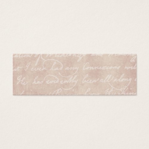 Vintage Paper Antique Script Writing Parchment Business Card