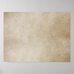 Vintage Paper Brown Antique Parchment Background Poster